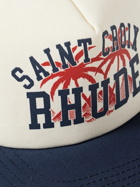 Rhude - Saint Croix Logo-Print Embroidered Canvas and Mesh Trucker Cap