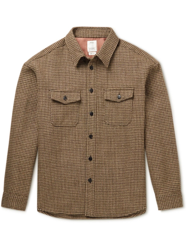 Photo: Visvim - Lumber Wool, Linen and Silk-Blend Tweed Shirt - Brown