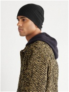 James Perse - Thermal Ribbed Recycled Cashmere Beanie