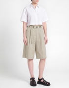 Roberto Collina Womens Shorts & Bermuda Shorts Sand