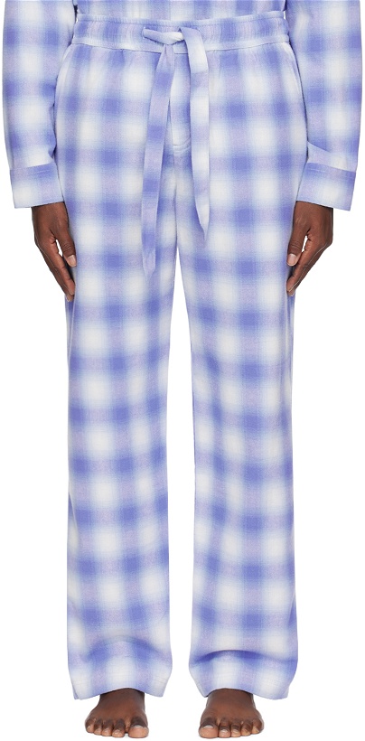 Photo: Tekla Blue Plaid Pyjama Pants