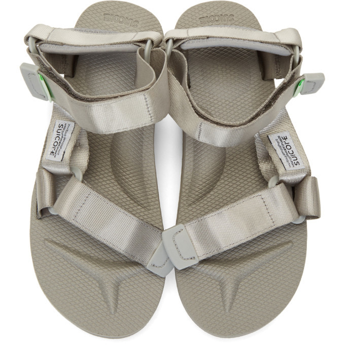 Suicoke SSENSE Exclusive Grey Tonal Sole Depa-Cab Sandals Suicoke