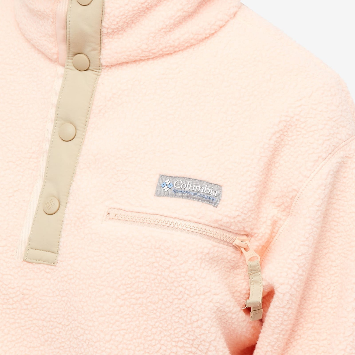 Columbia Back Bowl Fleece - Women's, Peach BLolessom/Ancient Fossil, L at   Women's Coats Shop