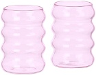 Sophie Lou Jacobsen Pink Ripple Cup Set, 6 oz
