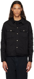 UNDERCOVER Black Distressed Denim Jacket