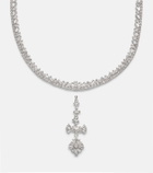 Yeprem Y-Couture 18kt white gold pendant necklace with diamonds