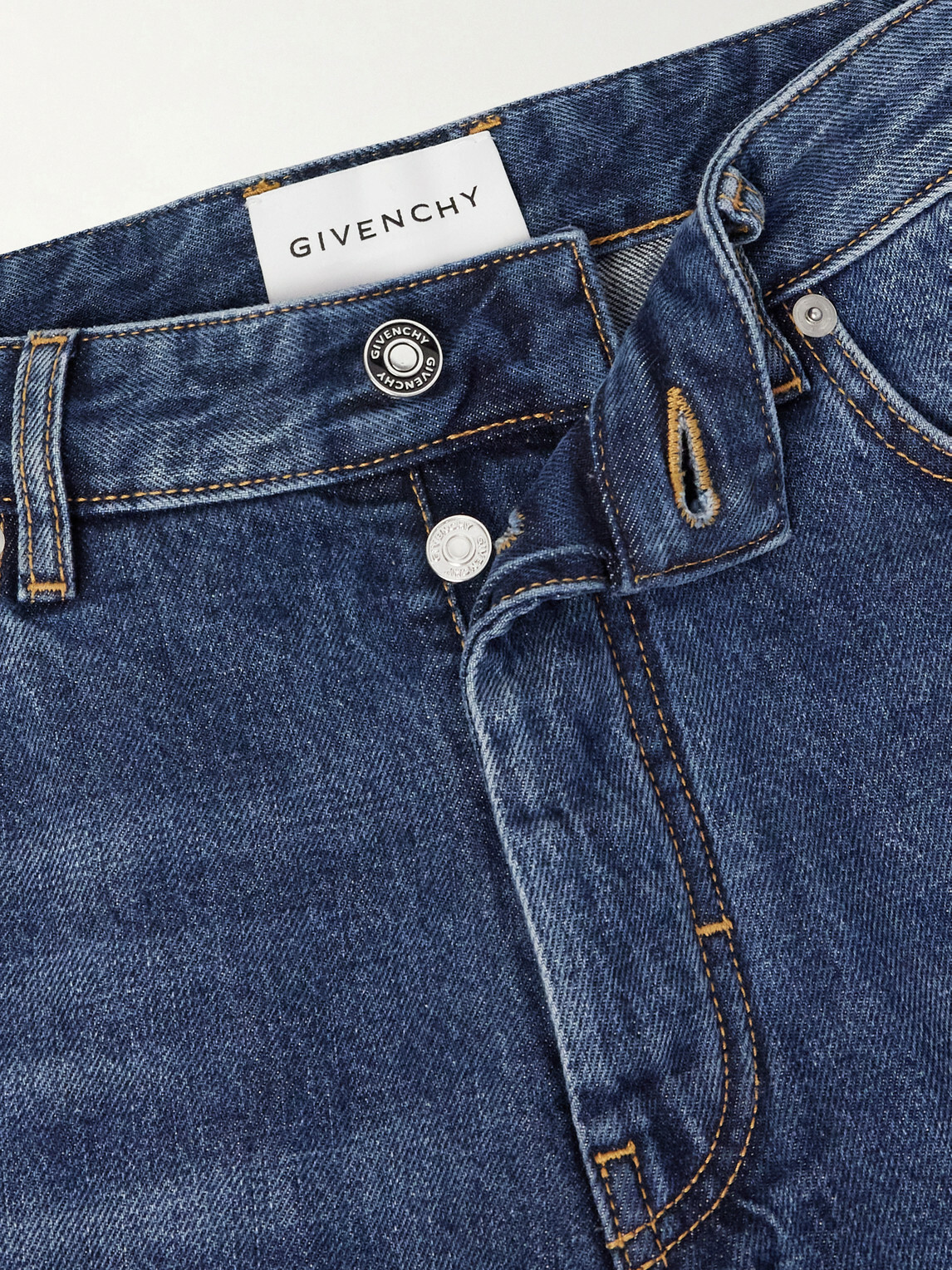 Givenchy - Straight-Leg Fringed Jeans - Blue