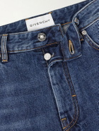 Givenchy - Straight-Leg Fringed Jeans - Blue
