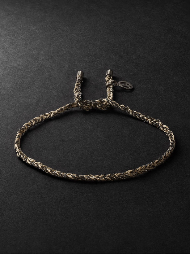 Photo: Carolina Bucci - Lucky Peace Blackened Gold and Silk Bracelet