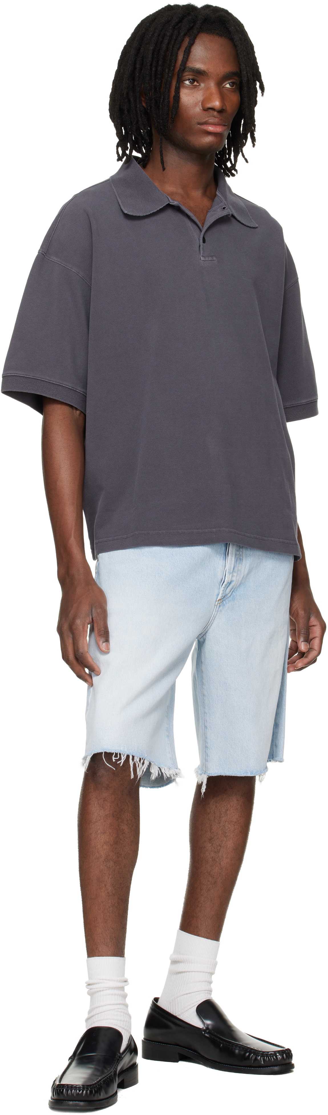 AGOLDE Gray Curren Polo