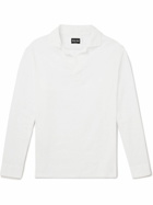 Giorgio Armani - Linen Polo Shirt - White