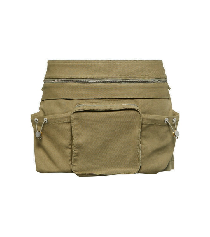 Photo: Dion Lee Cotton-blend belt bag miniskirt