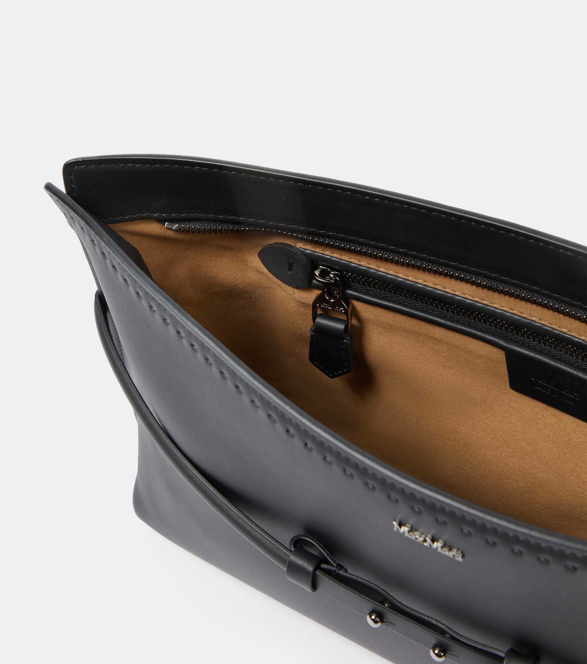 24SS新作【MAXMARA】Clutch Archetipo in pelle con dragonne Max Mara Archetipo leather clutch Max Mara