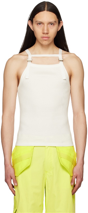 Photo: Dion Lee White Safety Harness Tank Top