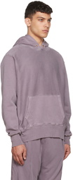 Les Tien Purple Cotton Hoodie