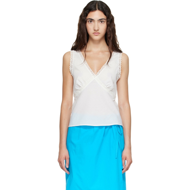 Photo: Cou Cou Off-White 'The Iris' Tank Top