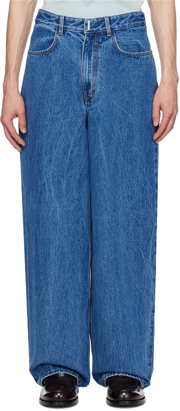Photo: Givenchy Blue Low Crotch Jeans