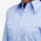 TOGA Women's Stripe Cotton Shirt in Light Blue