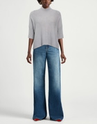 Manila Grace Womens Turtleneck in Grey