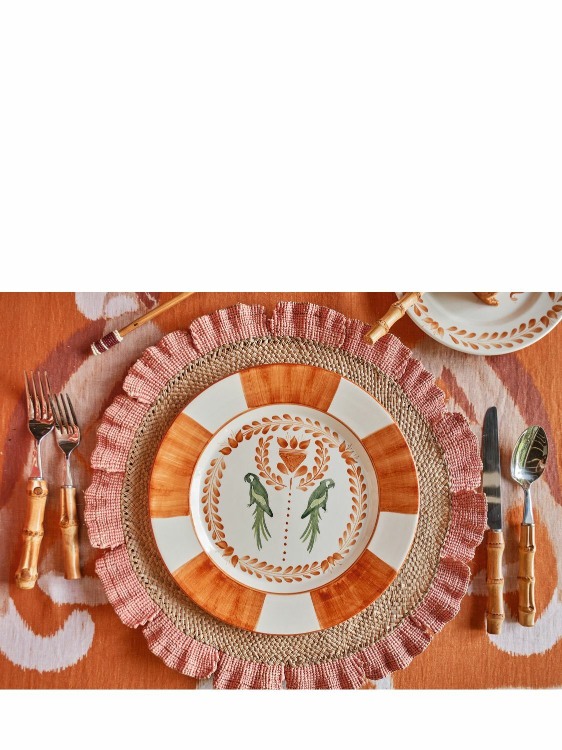 JOHANNA ORTIZ - Set Of 2 Faded Rose Orpua Placemats