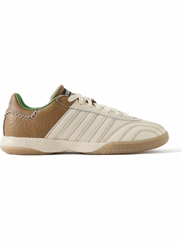Photo: adidas Originals - Wales Bonner Samba Millennium Panelled Leather Sneakers - Brown