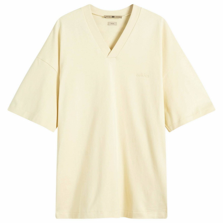 Photo: Adidas x FOG Adidas x Fear Of God Athletics V-Neck T-Shirt in Pale Yellow