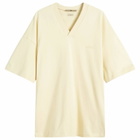 Adidas x FOG Adidas x Fear Of God Athletics V-Neck T-Shirt in Pale Yellow