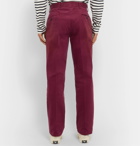 Freemans Sporting Club - Slim-Fit Cotton-Corduroy Suit Trousers - Burgundy