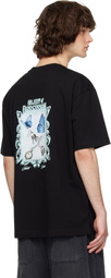 Solid Homme Black Butterfly Graphic Short-Sleeve T-shirt