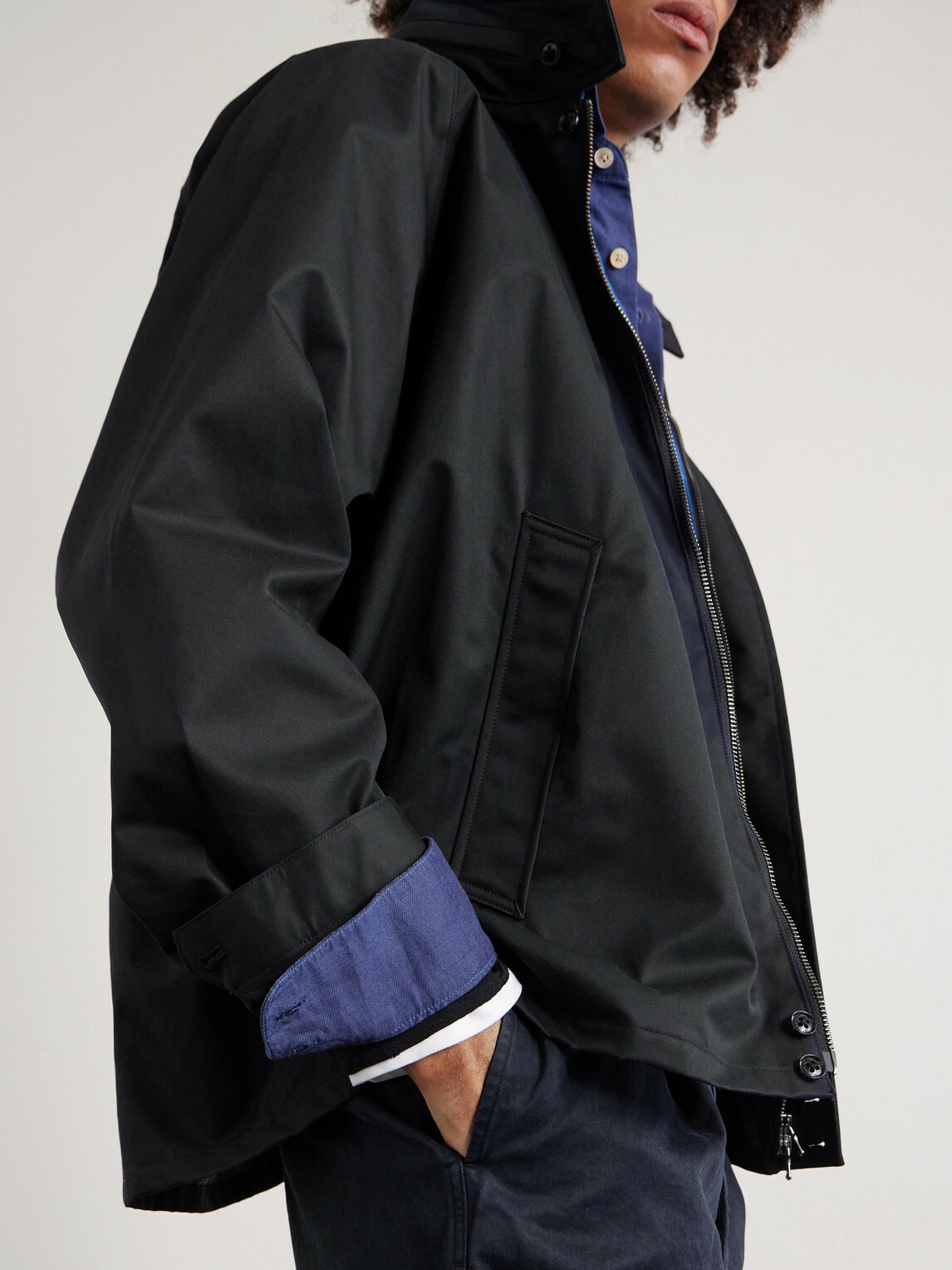 A Kind Of Guise - Nanamica GORE-TEX Cotton-Twill Jacket - Black