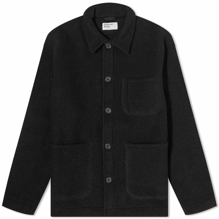 Photo: Universal Works Men's Wool Fleece Field Jacket in Black