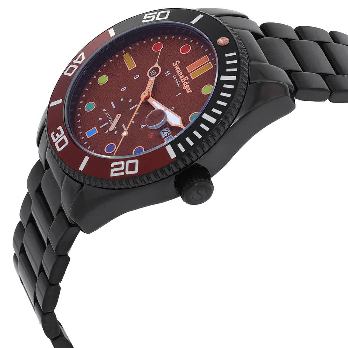 Swan & Edgar Sports Prism Automatic Brown Dial Mens Watch SE01052
