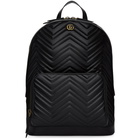 Gucci Black Quilted Leather Backpack