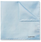 Lanvin - Silk-Twill Pocket Square - Blue