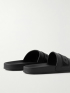 Off-White - Webbing-Trimmed Rubber Slides - Black