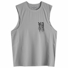 Y-3 Men's Run Tank Top in Ch Solid Grey