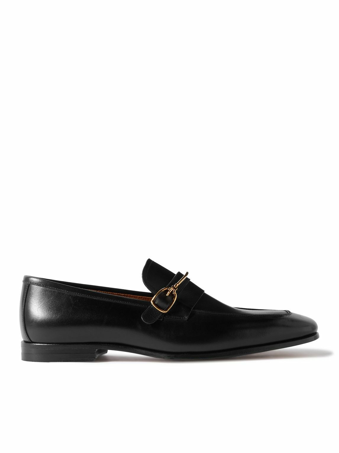 TOM FORD - Jack Embellished Patent-Leather Loafers - Black TOM FORD