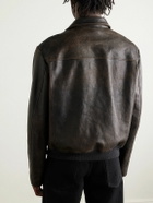 The Row - Akia Leather Jacket - Brown