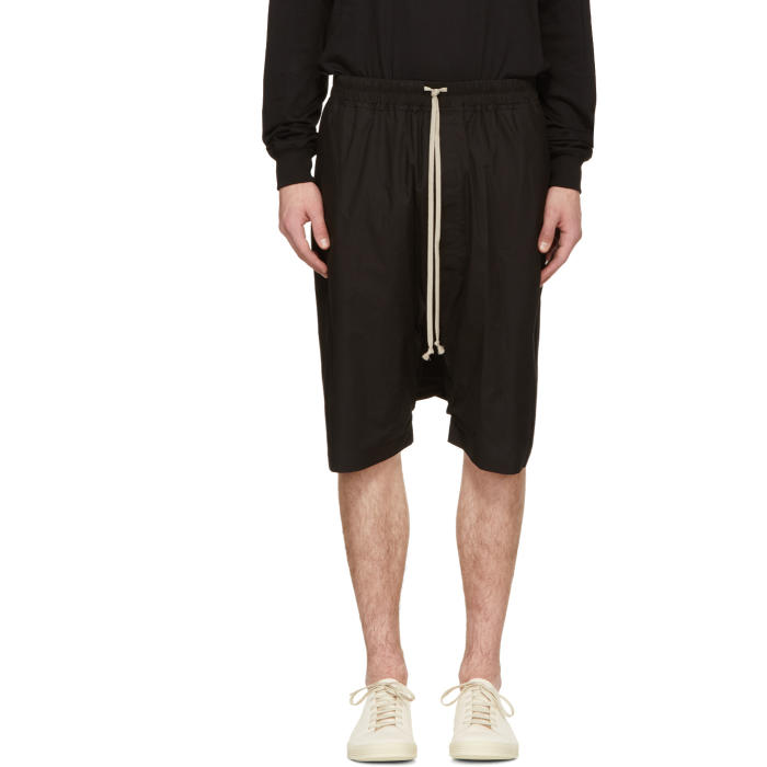 Photo: Rick Owens Black Ricks Pods Shorts