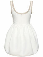 SELF-PORTRAIT Embellished Taffeta Mini Dress