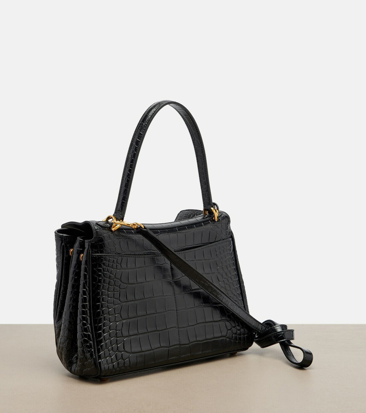 Balenciaga Rodeo Small croc-effect leather tote bag