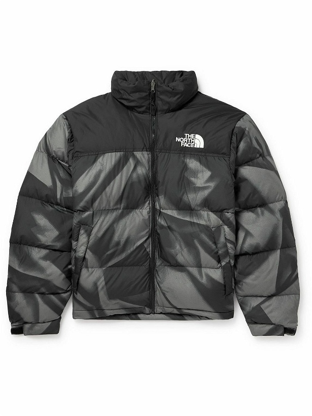 Photo: The North Face - 1996 Retro Nuptse Printed Quilted Shell Hooded Down Jacket - Black