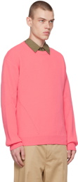 Solid Homme Pink Crewneck Sweater