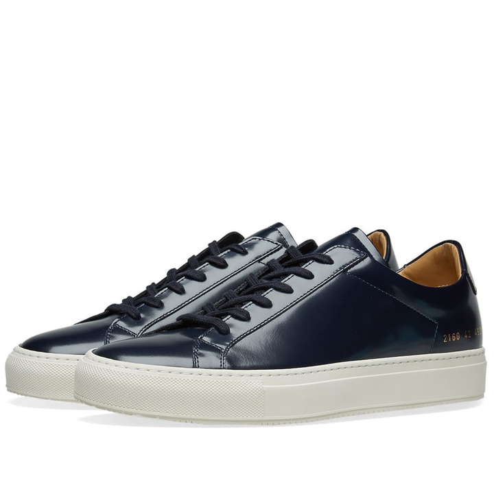 Photo: Common Projects Original Achilles Low Premium Navy & Tan