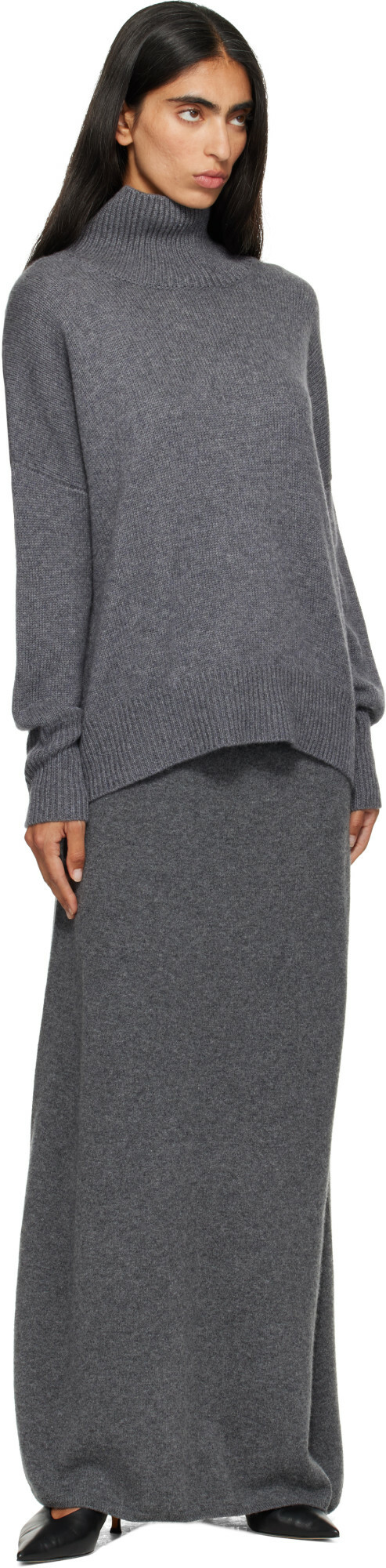 LISA YANG Gray Heidi Turtleneck