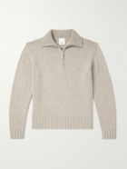 Allude - Cashmere Half-Zip Sweater - Brown
