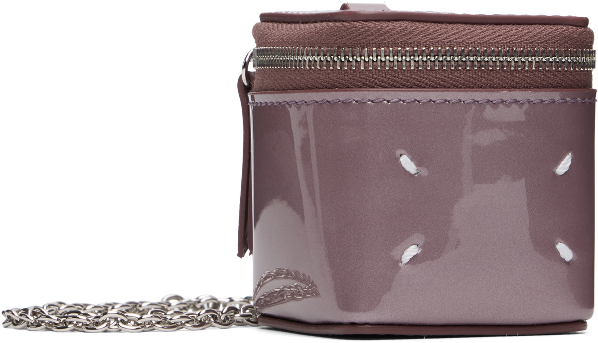Maison Margiela Purple Mini Cube Chain Bag