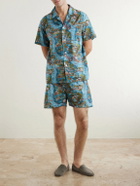 Derek Rose - Ledbury 100 Printed Cotton Pyjama Set - Blue