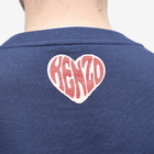 Kenzo Paris Men's Kenzo Hearts Crew Sweat in Midnight Blue