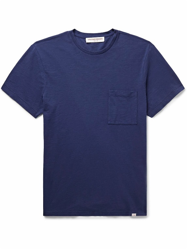 Photo: Orlebar Brown - OB Classic Garment-Dyed Cotton-Jersey T-Shirt - Blue